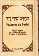 Couverture du livre « Psaumes de david hebreu francais - blanc tehilim » de David aux éditions Biblieurope