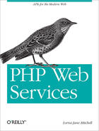 Couverture du livre « PHP Web Services » de Lorna Jane Mitchell aux éditions O`reilly Media