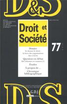 Couverture du livre « Revue droit et societe n 77 - 2011 » de  aux éditions Lgdj