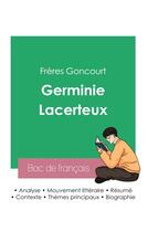 Couverture du livre « Réussir son Bac de français 2023 : Analyse de Germinie Lacerteux des frères Goncourt » de Freres Goncourt aux éditions Bac De Francais