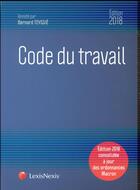 Couverture du livre « Code du travail (31e édition) » de Bernard Teyssier aux éditions Lexisnexis