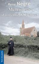 Couverture du livre « Memoires d'un cure de france » de Negre R aux éditions De Boree