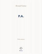 Couverture du livre « P.A. » de Renaud Camus aux éditions P.o.l
