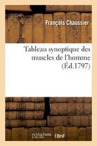 Couverture du livre « Tableau synoptique des muscles de l'homme , suivant la classification » de Chaussier Francois aux éditions Hachette Bnf