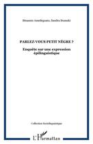 Couverture du livre « Parlez-vous petit nègre ? enquête sur une expression épilinguistique » de Senamin Amedegnato et Sandra Sramski aux éditions Editions L'harmattan