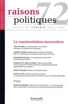 Couverture du livre « Raisons politiques 72 » de  aux éditions Presses De Sciences Po