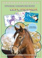 Couverture du livre « Les chevaux ; mini bloc à dessin récréatif » de  aux éditions Cerise Bleue