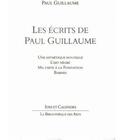 Couverture du livre « Les écrits de Paul Guillaume » de Paul Guillaume aux éditions Ides Et Calendes
