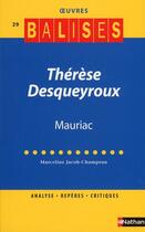 Couverture du livre « Therese desqueyroux » de Jacob-Champeaux aux éditions Nathan