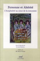 Couverture du livre « Personne et alterite » de Keryel Jacques aux éditions Cerf