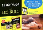 Couverture du livre « Kit yoga pour les nuls » de Georg Feurstein aux éditions First