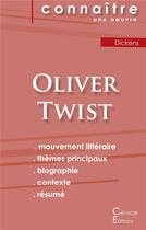 Couverture du livre « Fiche de lecture, Oliver Twist de Charles Dickens ; analyse littéraire de référence et résumé complet » de  aux éditions Editions Du Cenacle