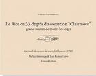 Couverture du livre « Le rite en 33 degrés du Comte de Clairmont, grand maître de toutes les loges » de Jean-Bernard Levy aux éditions La Hutte