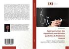 Couverture du livre « Approximation des equations aux derivees partielles & probleme inverse » de Addam Mohamed aux éditions Editions Universitaires Europeennes