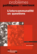 Couverture du livre « L'intercommunalité en questions » de David Gueranger aux éditions Documentation Francaise