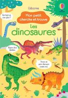 Couverture du livre « Cherche et trouve ; les dinosaures » de Kirsteen Robson et Gareth Lucas aux éditions Usborne