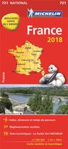 Couverture du livre « Carte nationale 721 france 2018 » de Collectif Michelin aux éditions Michelin