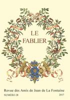 Couverture du livre « Le fablier, n 28/2017. itinerances de la fable. transmissions, trans » de Auteurs Divers aux éditions Pu De Reims