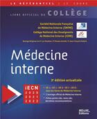 Couverture du livre « College national de medecine interne 3e ed » de College Francais aux éditions Med-line