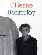 Couverture du livre « Bonnefoy » de  aux éditions L'herne