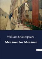 Couverture du livre « Measure for Measure » de William Shakespeare aux éditions Culturea