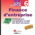 Couverture du livre « Finance d'entreprise ; 2013-2014 (3e édition) » de Pascale Recroix aux éditions Gualino