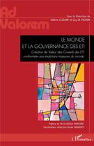 Couverture du livre « Le monde et la gouvernance des ETI ; création de valeur des conseils des ETI confrontées aux évolutions majeures de monde » de Lejeune/Le Pechon aux éditions L'harmattan