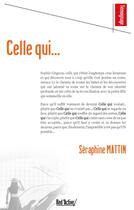 Couverture du livre « CELLE QUI : CELLE QUI » de Seraphine Mattin aux éditions Red'active