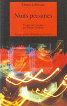 Couverture du livre « Nuits persanes » de Diane Johnson aux éditions Rivages
