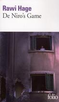 Couverture du livre « De Niro's game » de Rawi Hage aux éditions Gallimard