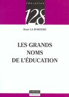 Couverture du livre « Grands noms de l education 262 » de  aux éditions Nathan