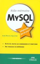 Couverture du livre « Mysql » de Jean-Michel Aquilina aux éditions Osman Eyrolles Multimedia