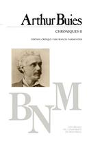 Couverture du livre « Chroniques t.2 » de Arthur Buies aux éditions Pu De Montreal