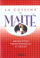 Couverture du livre « La cuisine de maite » de Maite aux éditions Michel Lafon