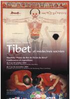 Couverture du livre « Tibet et medecines sacrees ; rencontre orient-occident » de Association Passages aux éditions Oberlin