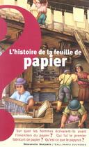 Couverture du livre « L'histoire de la feuille de papier » de Limousin/Brusch aux éditions Gallimard-jeunesse