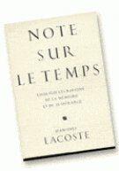 Couverture du livre « Note sur le temps » de Jean-Yves Lacoste aux éditions Puf