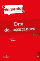 Couverture du livre « Droit des assurances (édition 2018) » de Hubert Groutel aux éditions Dalloz