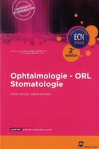 Couverture du livre « Ophtalmo orl stomatologie » de Pradel Editeur aux éditions Pradel