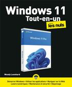 Couverture du livre « Windows 11 tout-en-un pour les nuls » de Woody Leonhard aux éditions First Interactive