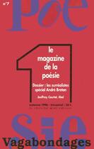 Couverture du livre « Revue poesie vagabondages - numero 7 les surrealistes, special andre breton » de Jean Orizet aux éditions Cherche Midi