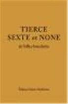 Couverture du livre « Tierce, sexte et none de l office benedictin » de  aux éditions Sainte Madeleine