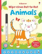 Couverture du livre « Wipe-clean ; dot-to-dot ; animals » de Katrina Fearn aux éditions Usborne