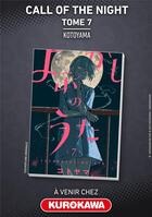 Couverture du livre « Call of the night Tome 7 » de Kotoyama aux éditions Kurokawa