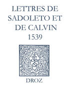 Couverture du livre « Recueil des opuscules 1566. Lettres de Sadoleto et de Calvin (1539) » de Laurence Vial-Bergon aux éditions Epagine