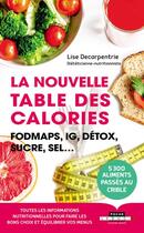 Couverture du livre « 100 réflexes : la nouvelle table des calories ; fodmaps, ig, détox, sucre, sel... » de Lise Decarpentrie aux éditions Leduc