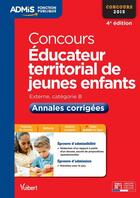 Couverture du livre « Concours éducateur territorial de jeunes enfants ; annales corrigées 2015 (4e édition) » de Luc Deslandes aux éditions Vuibert