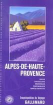 Couverture du livre « Alpes-de-haute-provence » de Collectif Gallimard aux éditions Gallimard-loisirs