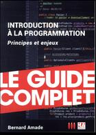 Couverture du livre « Introduction à la programmation (2e édition) » de Bernard Amade aux éditions Ma