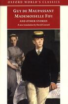 Couverture du livre « Mademoiselle Fifi and Other Short Stories » de Guy de Maupassant aux éditions Oxford Up Elt